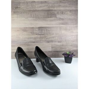 Trotters Black Low Heels